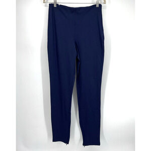 Fabletics Pants Womens Medium Navy 24/7 Skinny High-Rise Zip-Split